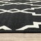 Homeroots 4 x 6 ft. Black & Ivory Trellis Indoor & Outdoor Area Rug 389532 - alternate 8